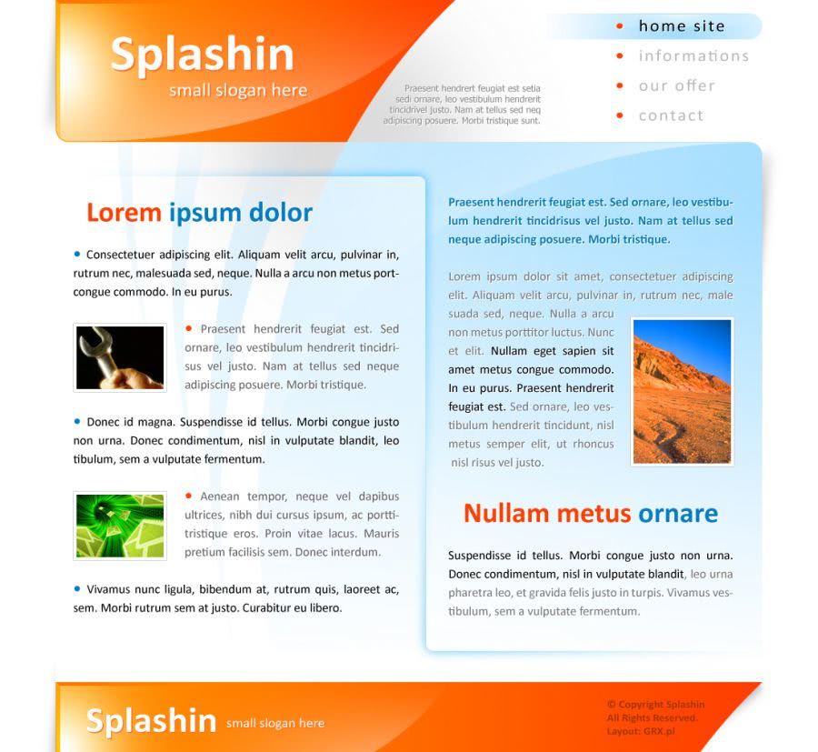 strona do prezentacji usĹugi