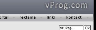 Szablon strony WWW: vProg