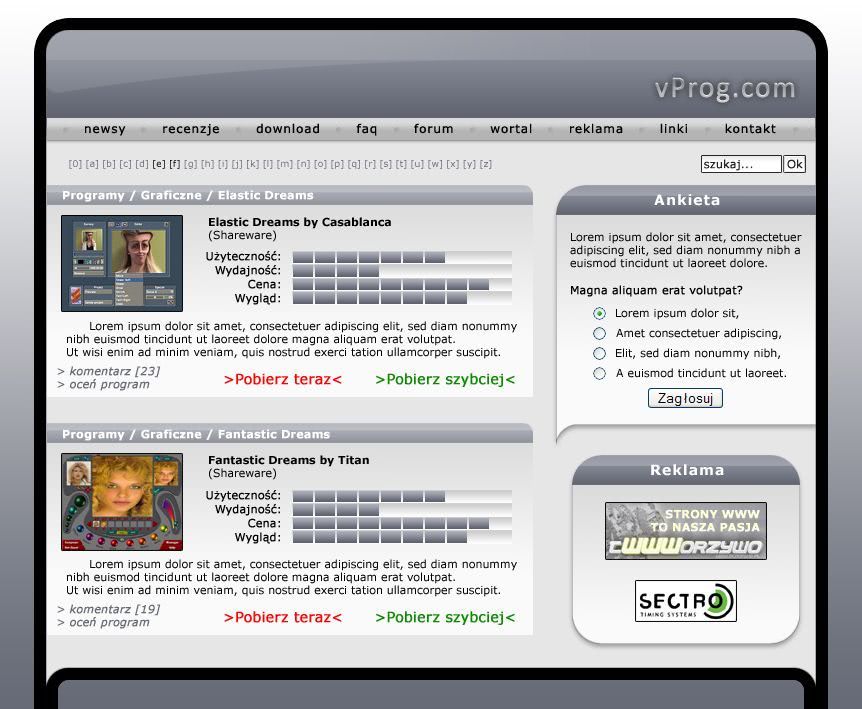 strona www dla repozytorium aplikacji