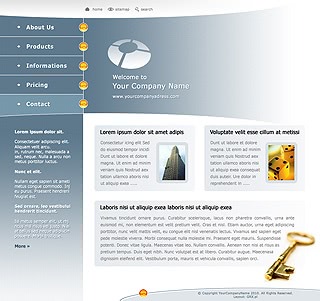 Szablon www dla projektów takich jak strona www dla firmy lub organizacji: White Rib