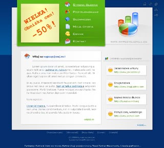 Szablon www dla projektów takich jak strona www dla firmy pozycjonerskiej: Wypozycjonuj