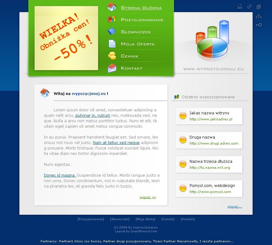 strona www dla firmy pozycjonerskiej