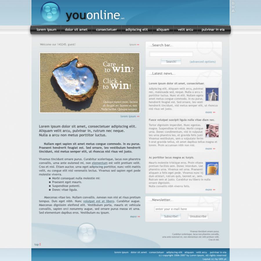 strona www dla portalu informacyjnego